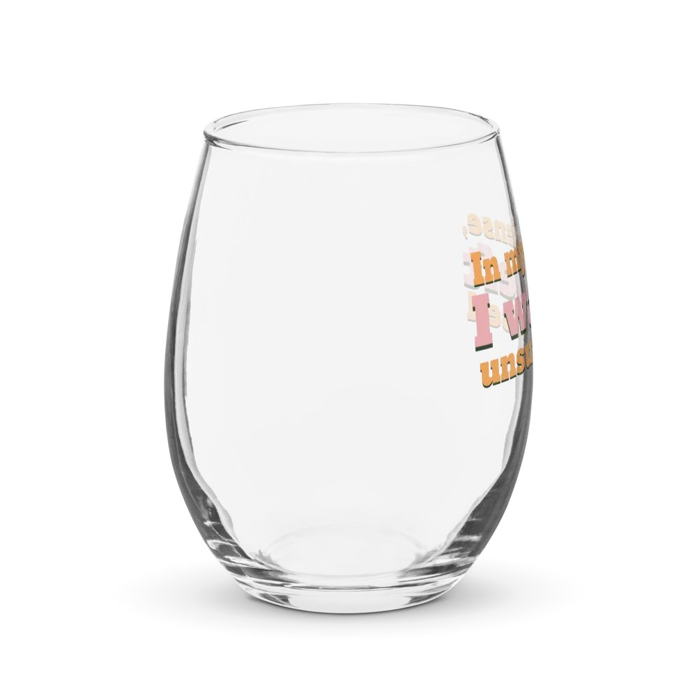 In My Defense Wine Glass product image (4)