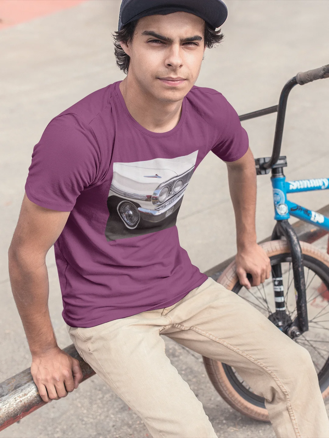 White Classic Headlights T-shirt product image (1)