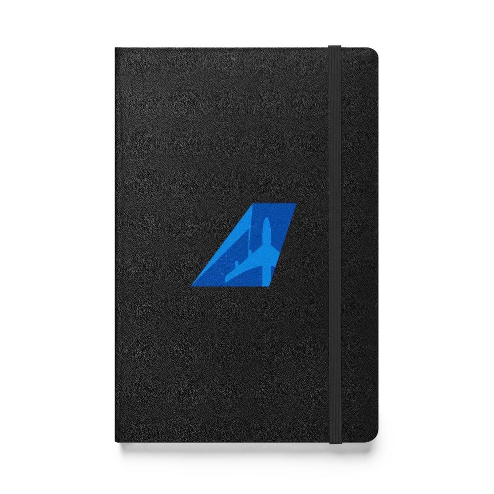 Hardcover Bound Notebook - Two-Tone Blue Tailfin Design product image (1)
