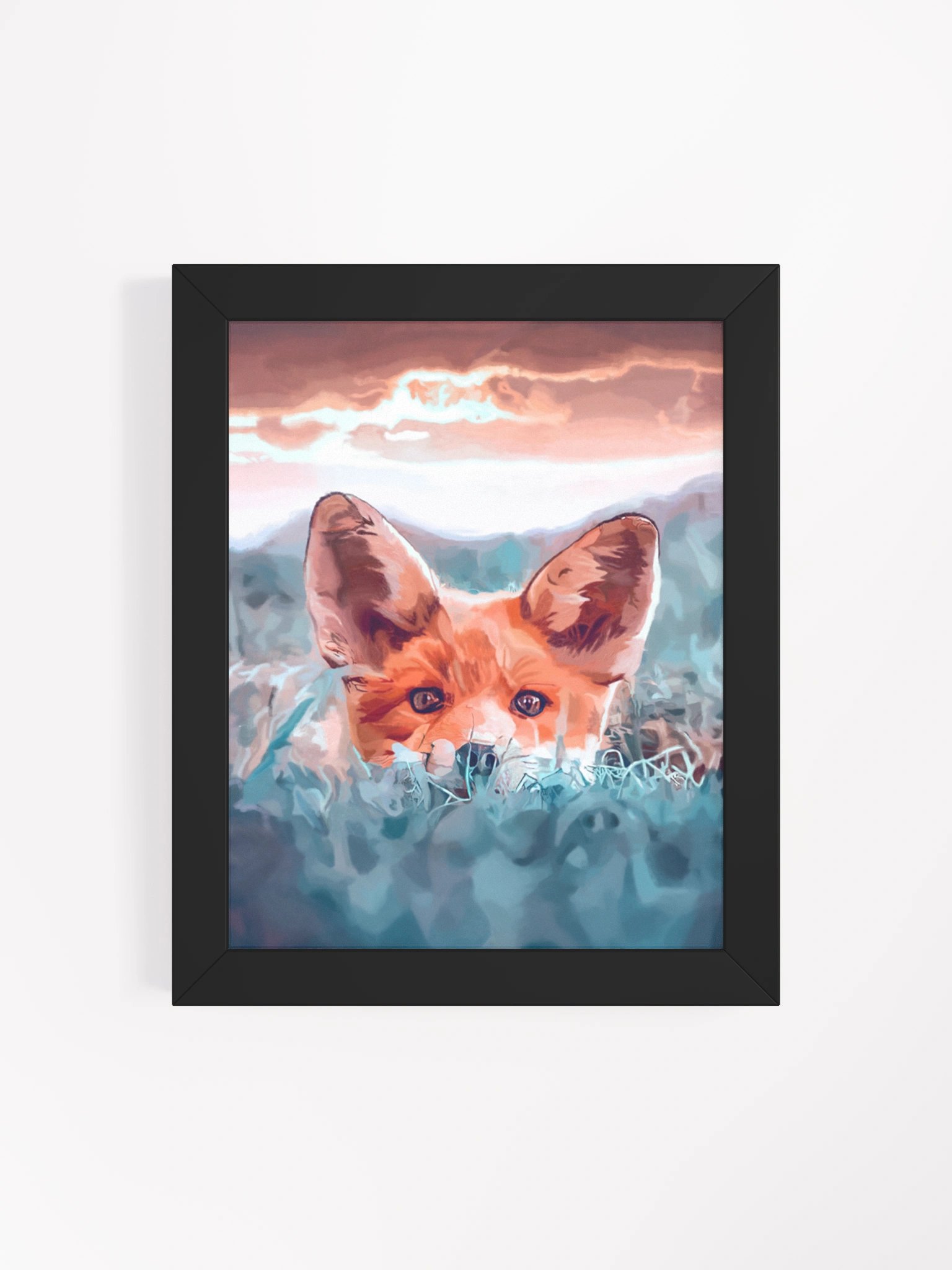 The Fox in the Grass Painting Poster product image (22)