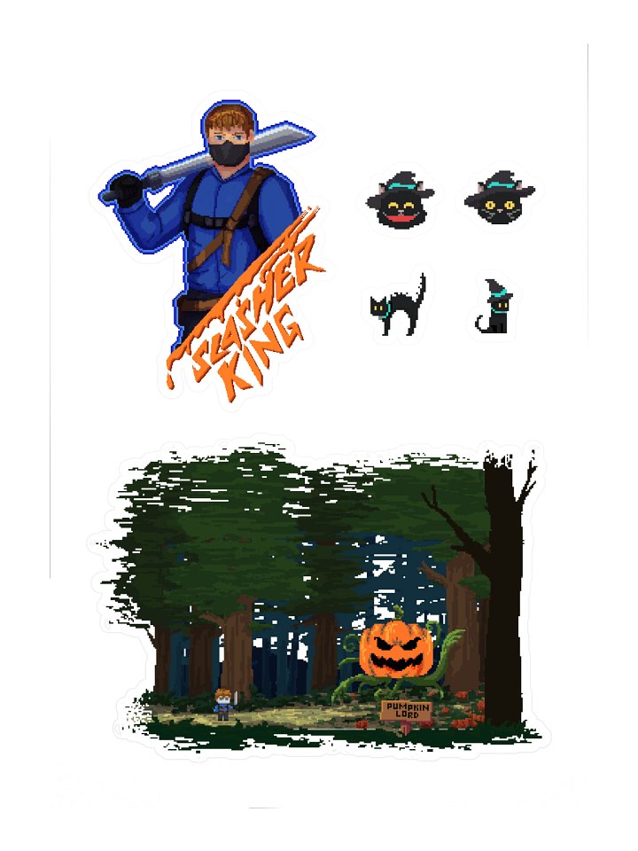 Slasher King Sticker Sheet product image (1)