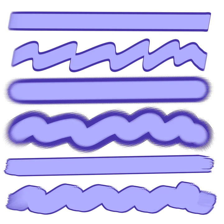 8 Outline Dual Colour Brushes for Procreate product image (1)
