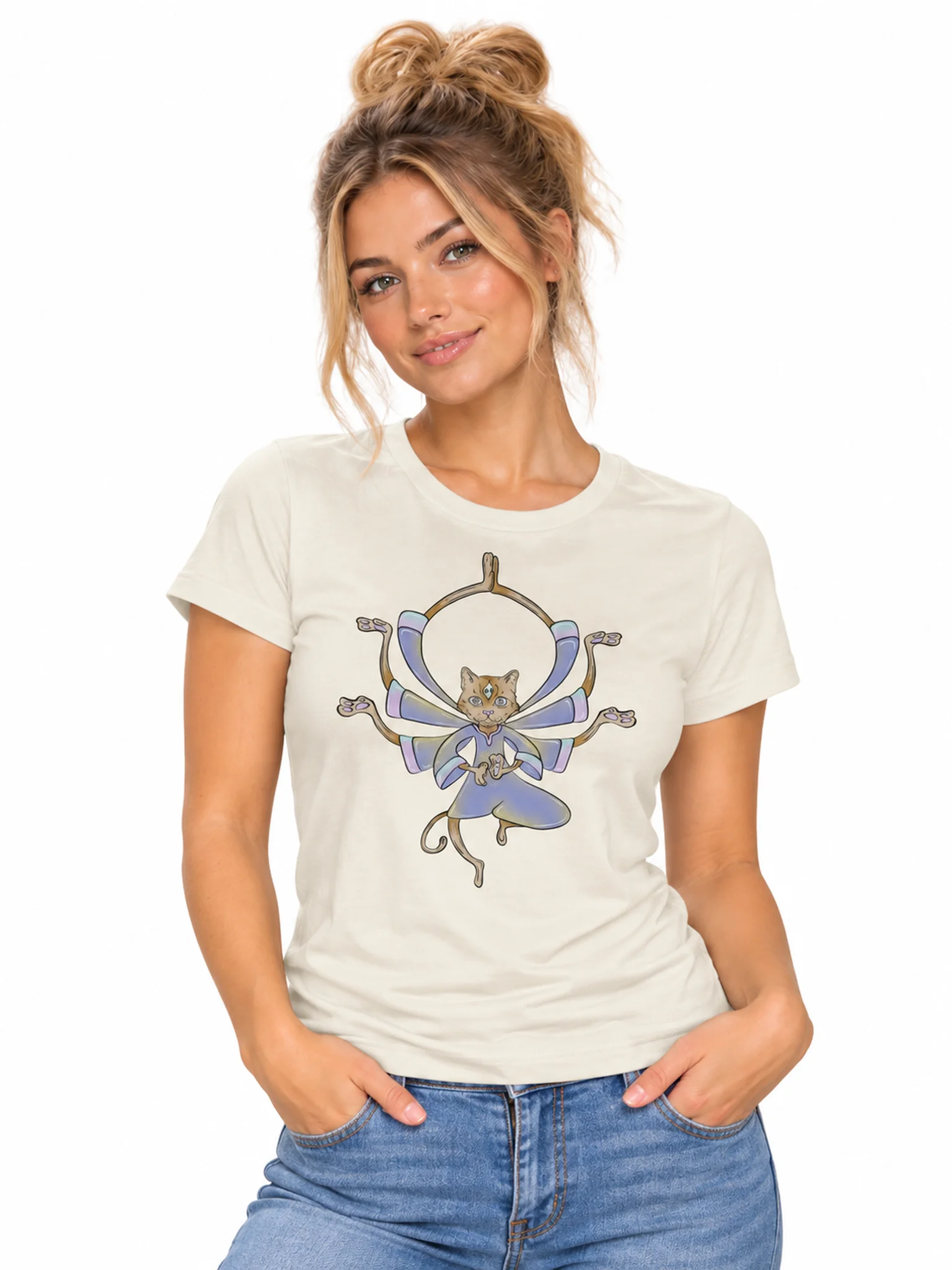 Meoooooooooow - Bella+Canvas Women's Supersoft Relaxed-fit product image (1)