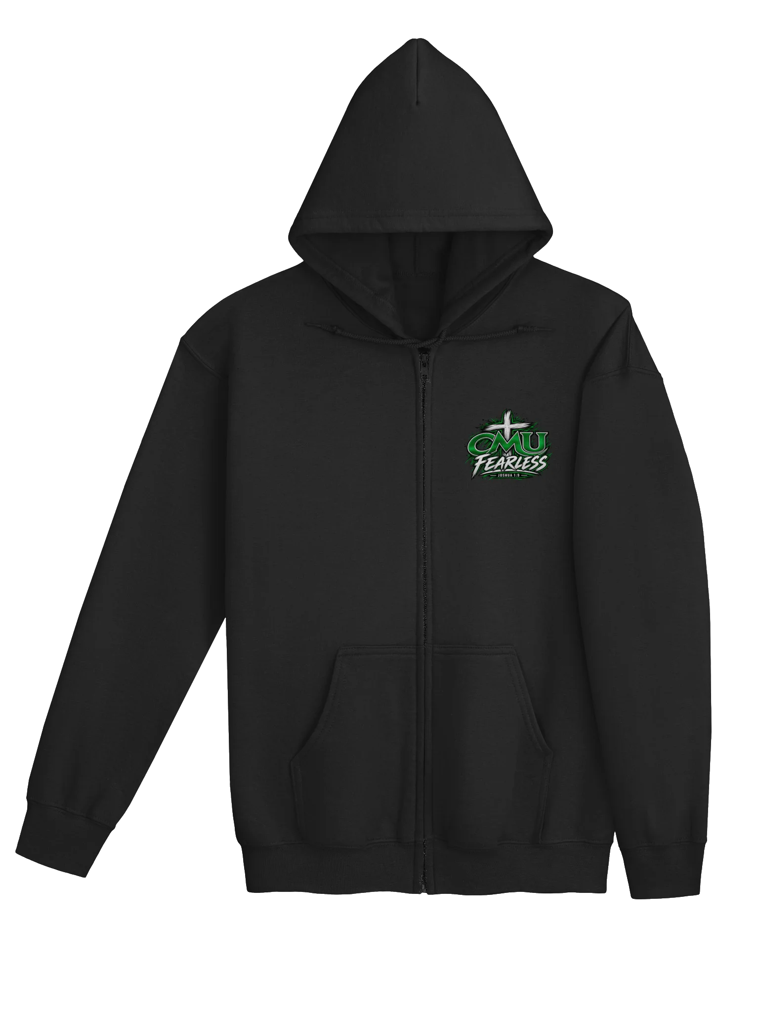 CMU Fearless Joshua 1:9 Zip Hoodie product image (4)