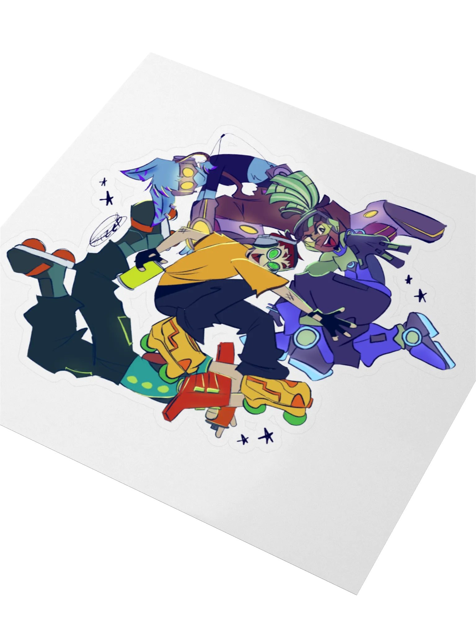 Game Guys on Skates sticker product image (3)