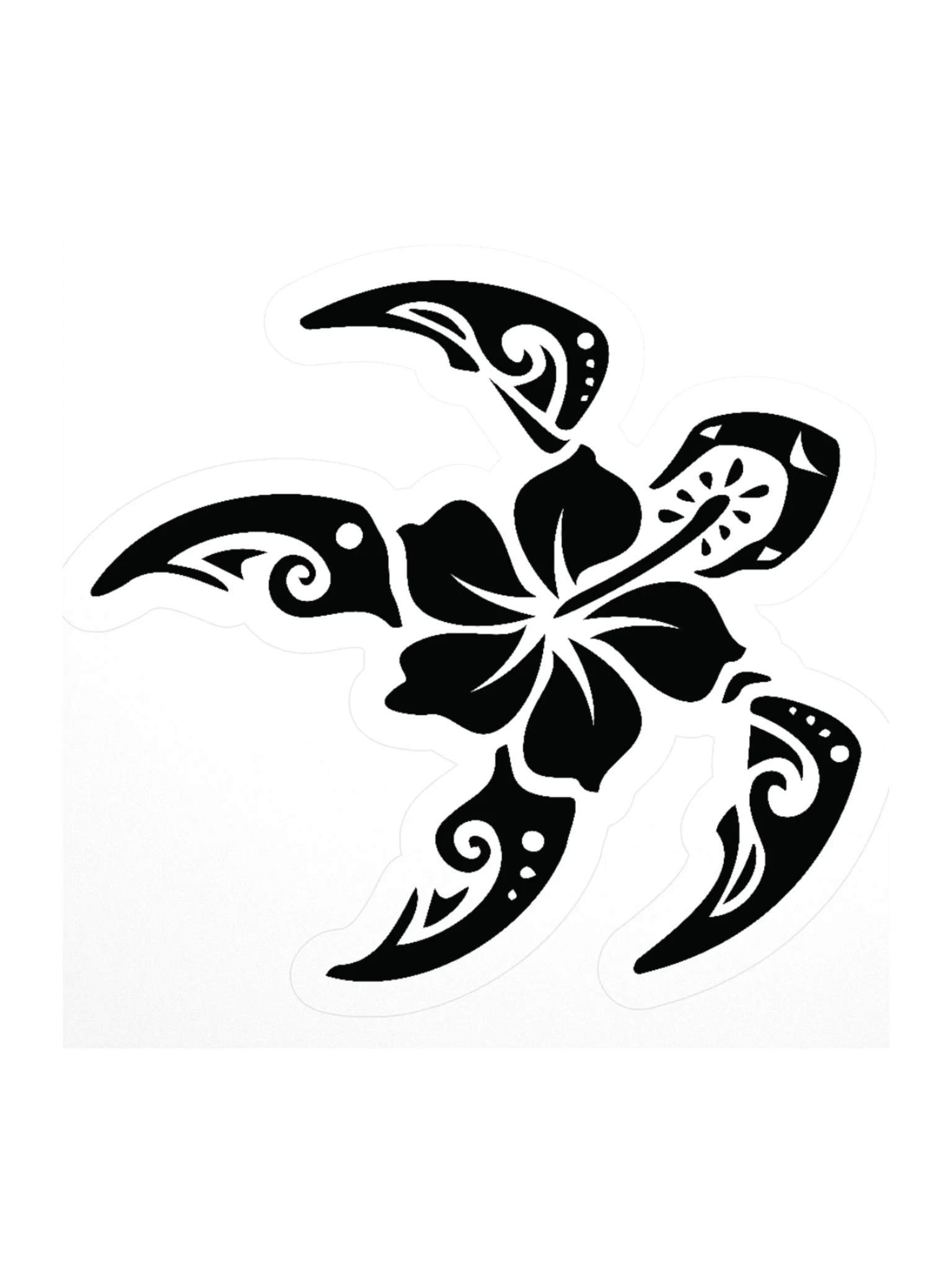 Hibiscus Honu Sticker product image (3)