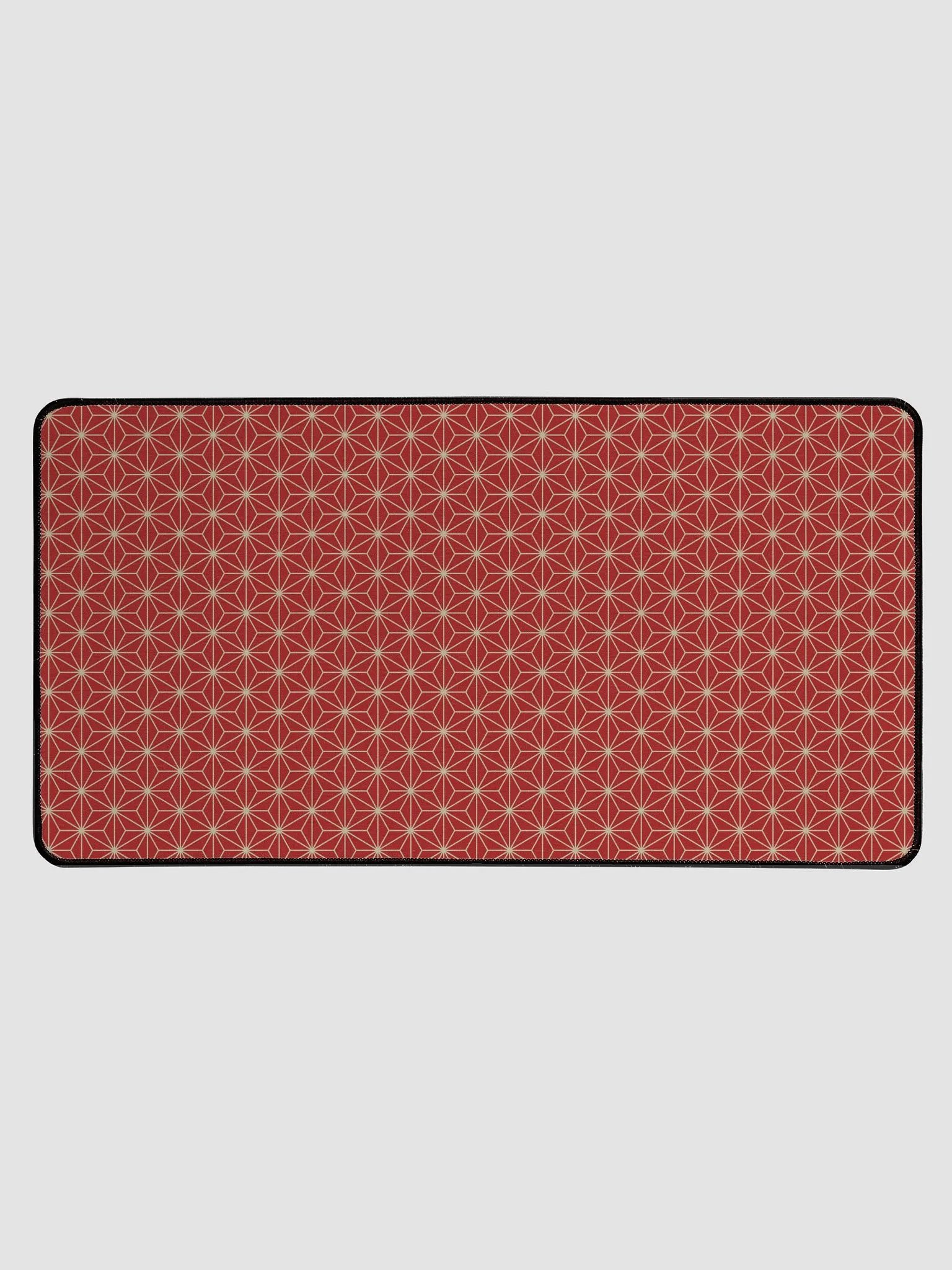 Desk Mat - Japanese Red Asanoha Pattern product image (1)