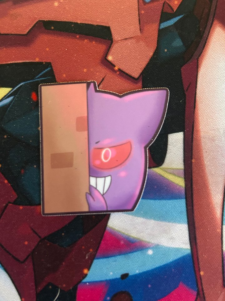 Glossy Gengar Peeky Sticker product image (1)