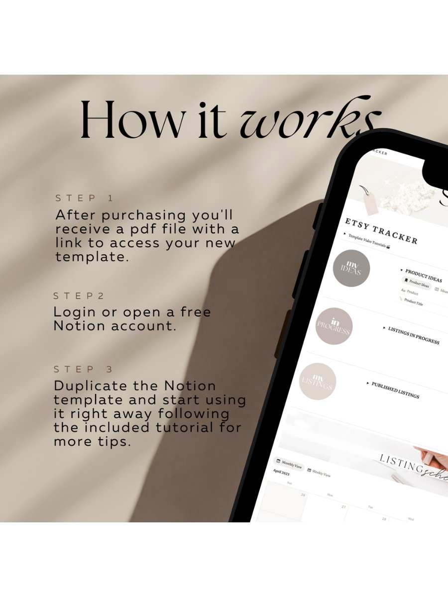 Etsy Shop Planner - Notion Template product image (9)