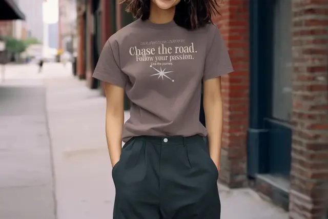 Chase the road. Follow your passion. Live the journey. ✨ A stylish women’s graphic T-shirt for confident women who love adventure, freedom, and expressing their individuality. #WomensTShirt #WomensFashion #GraphicTee #AdventureStyle #TravelStyle #MotivationalStyle #CasualFashion #GiftForHer #WomensStyle #SignatureInkDesigns#fashion #streetwearbrand #SoftLife