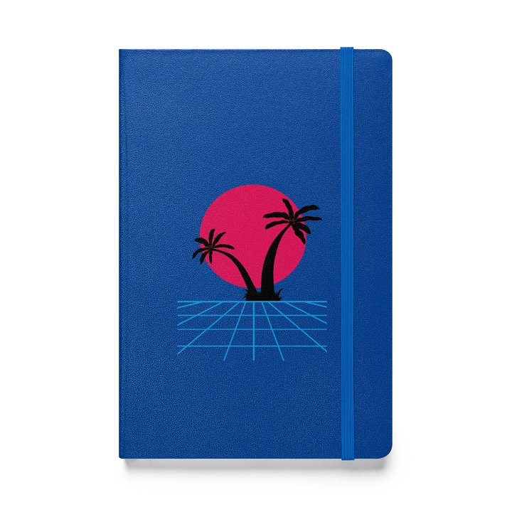 Vaporwave Palms Hardcover Journal product image (1)