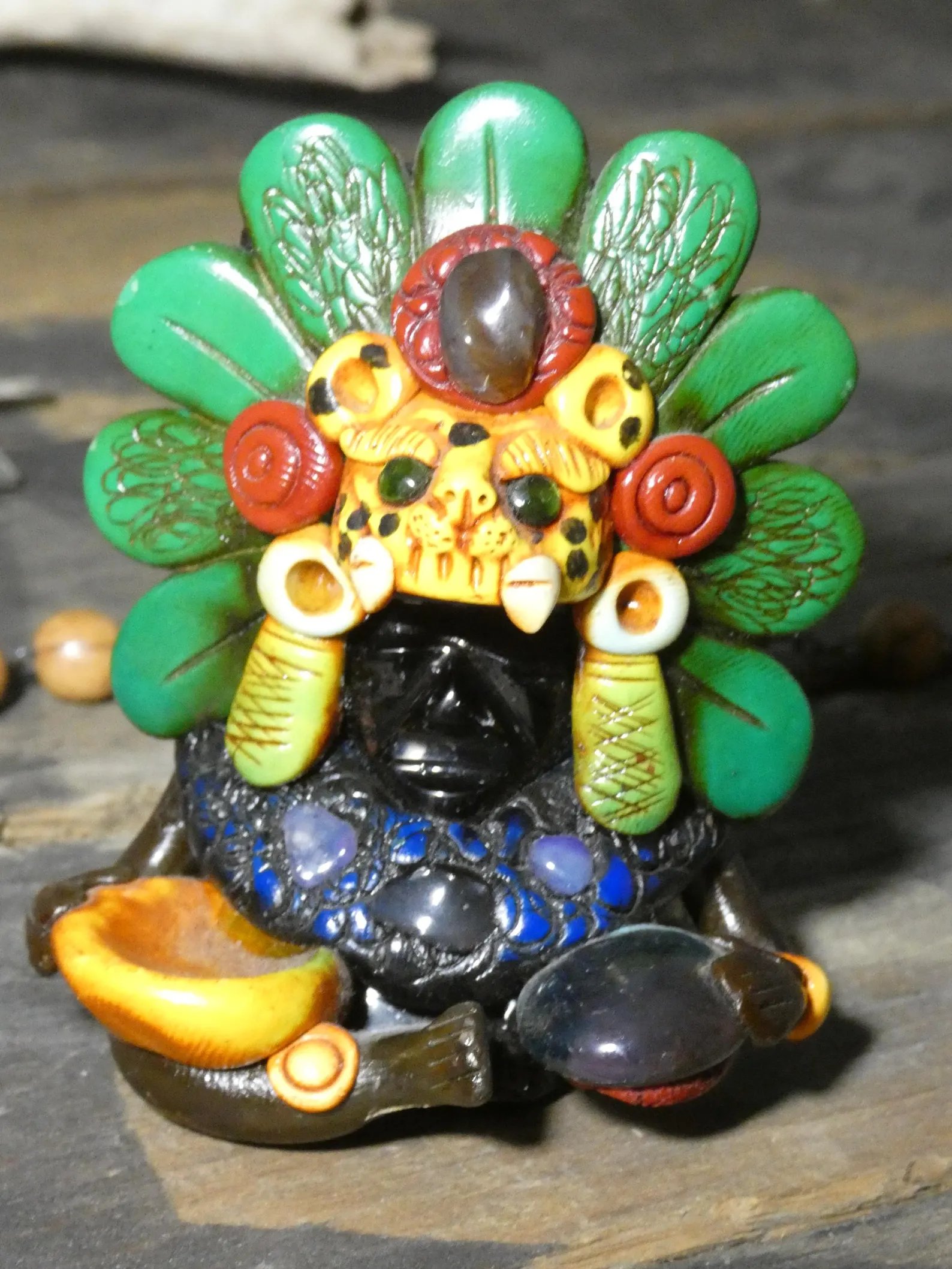 Artifact No.33 - Aztec Jaguar Warrior Statue product image (2)