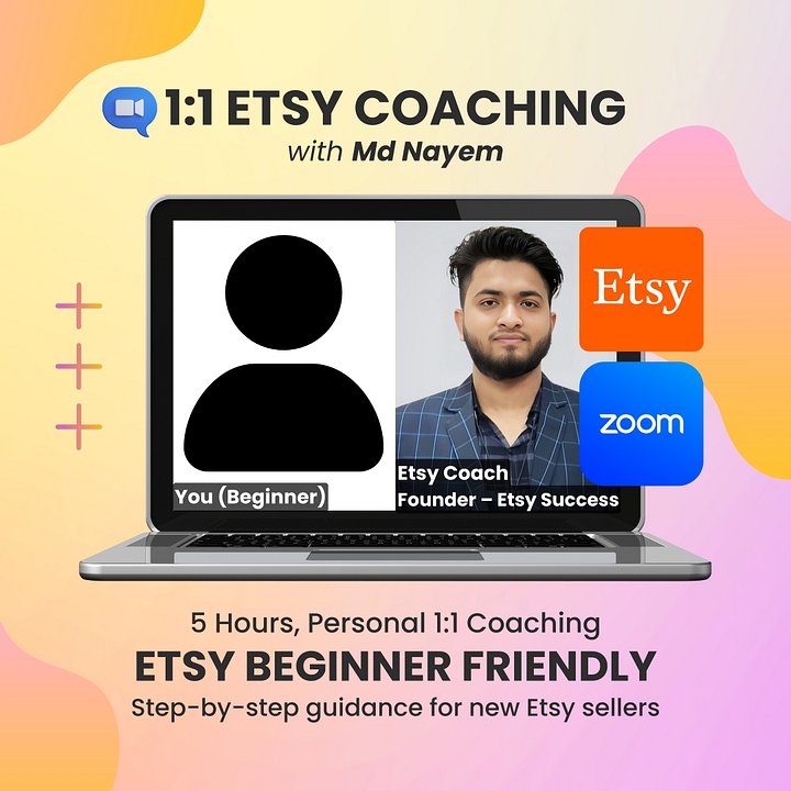 Personal Etsy Coaching for New Sellers (5 Hours) product image (1)