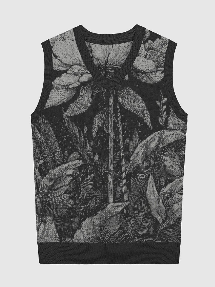 Noir Jungle Knitted V-Neck Vest product image (2)
