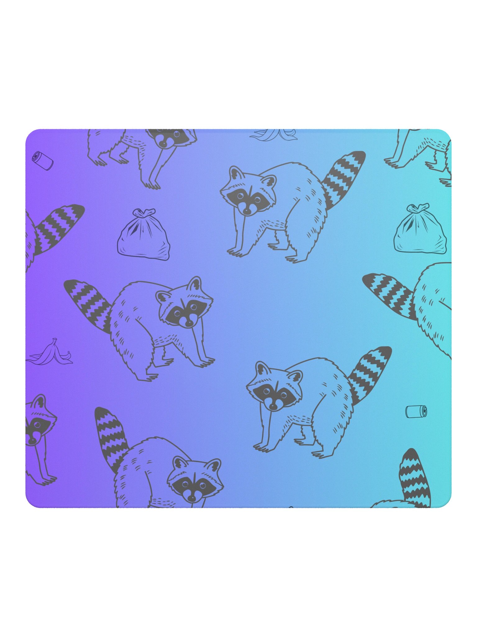 Raccoon Trash Crew Gaming Mouse Pad product image (2)
