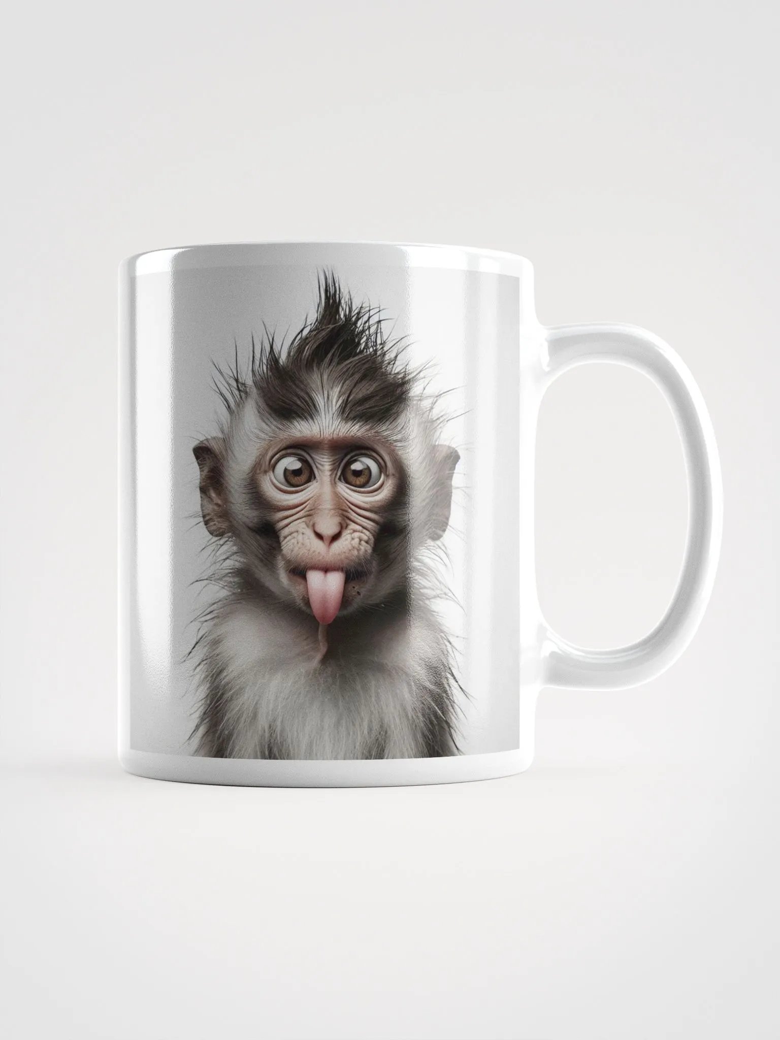 Rude Monkey #Humorous Mug - White product image (1)