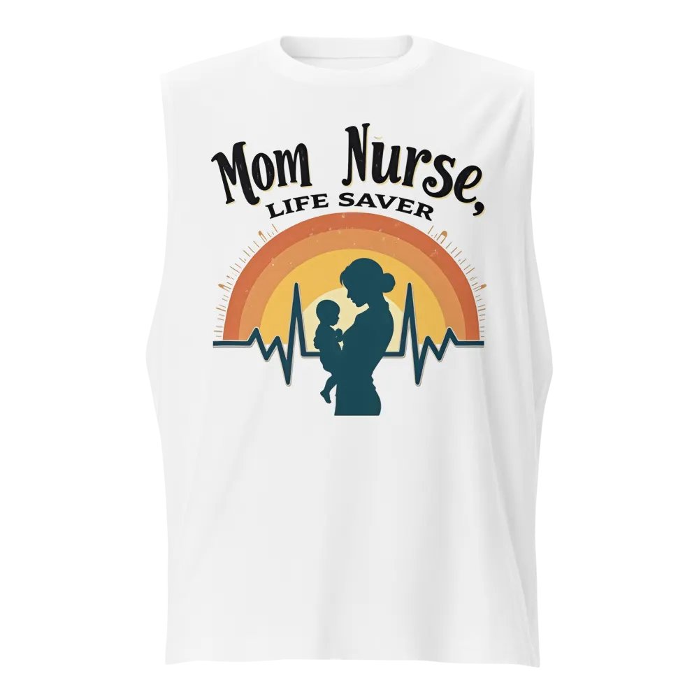 Rainbow Mom Nurse Muscle Tank product image (1)