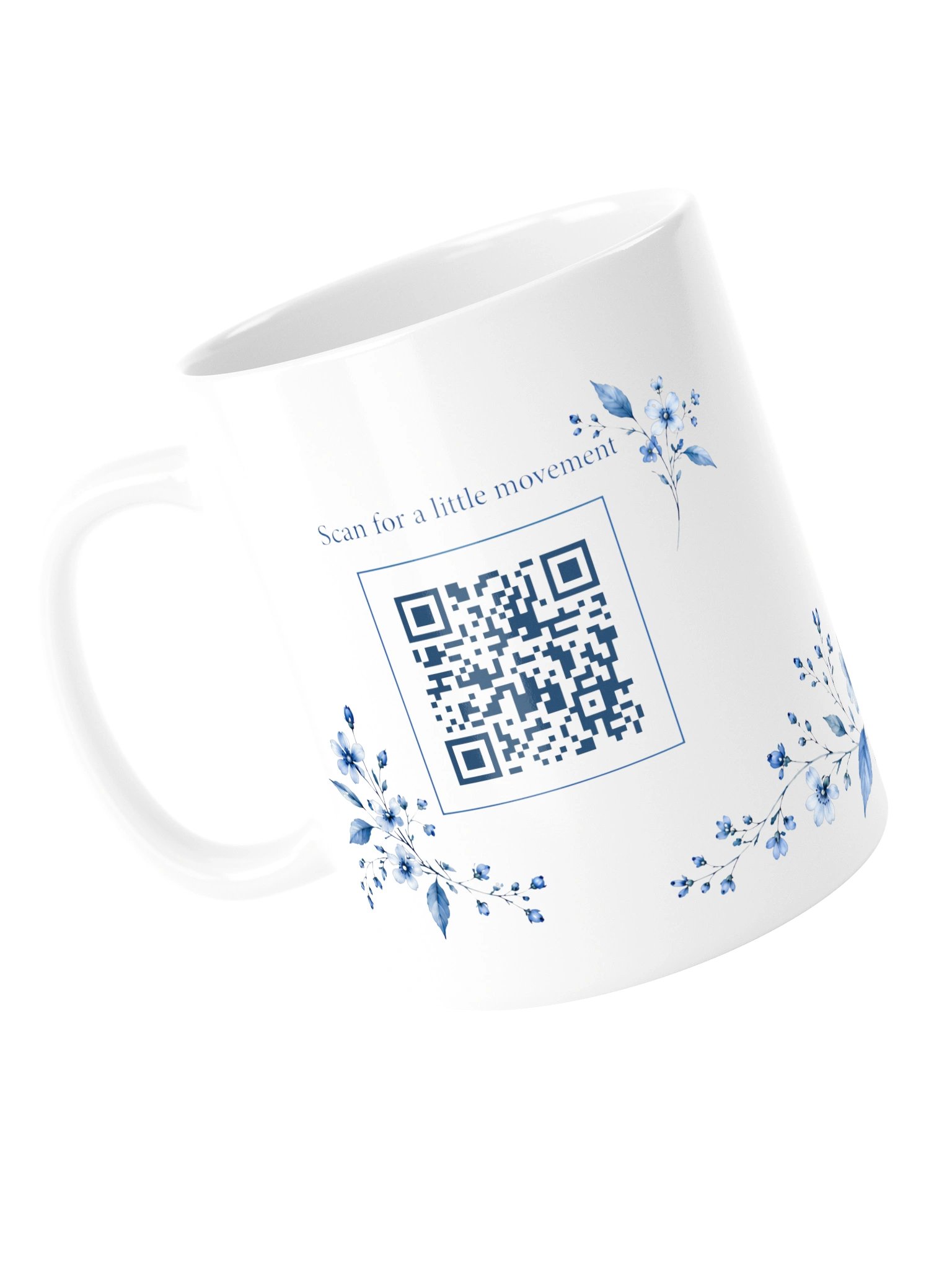 Let’s Move a Little Mug | Blue Botanical product image (6)