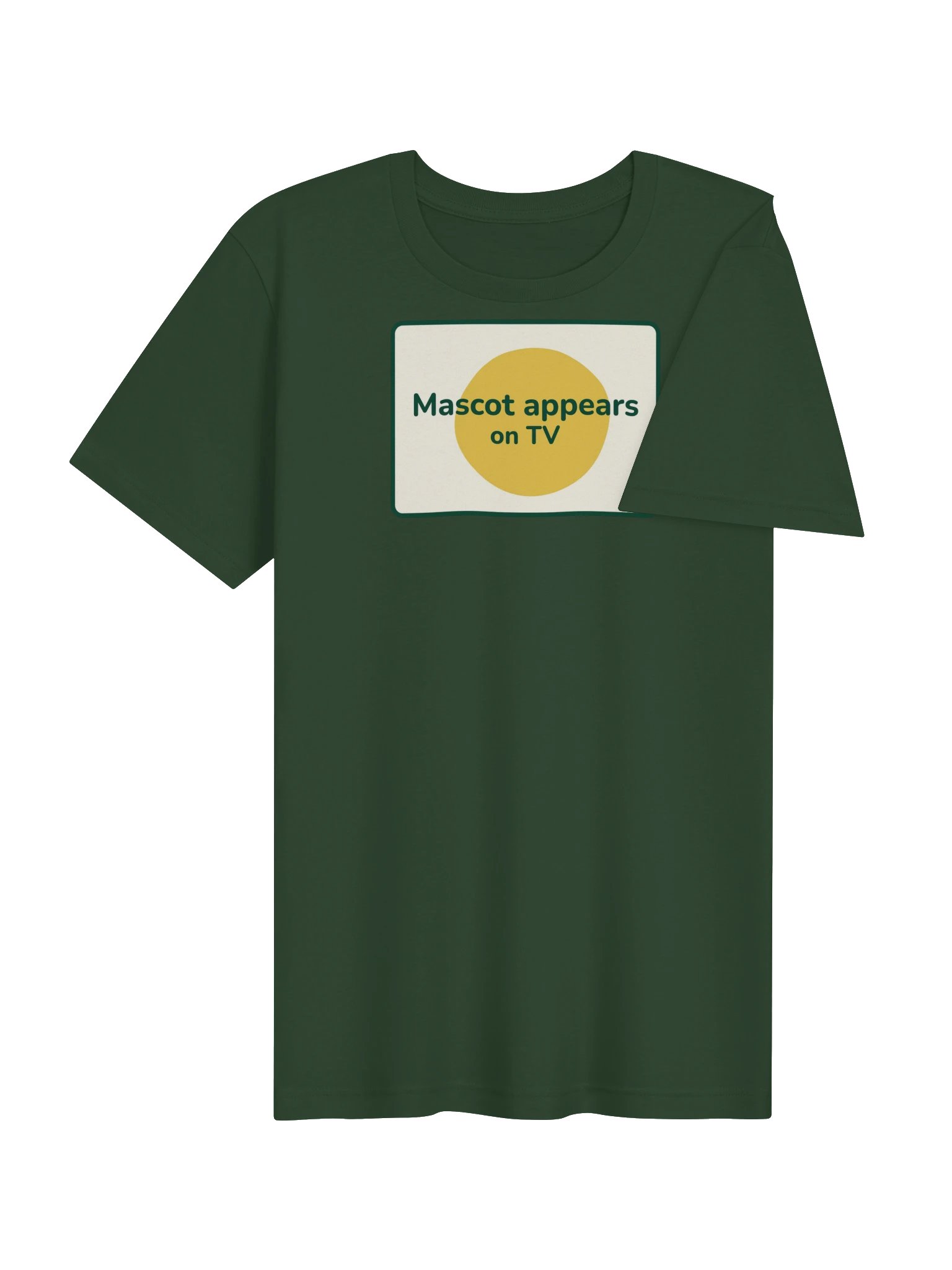 Mascot appears on TV T-shirt (green) product image (4)