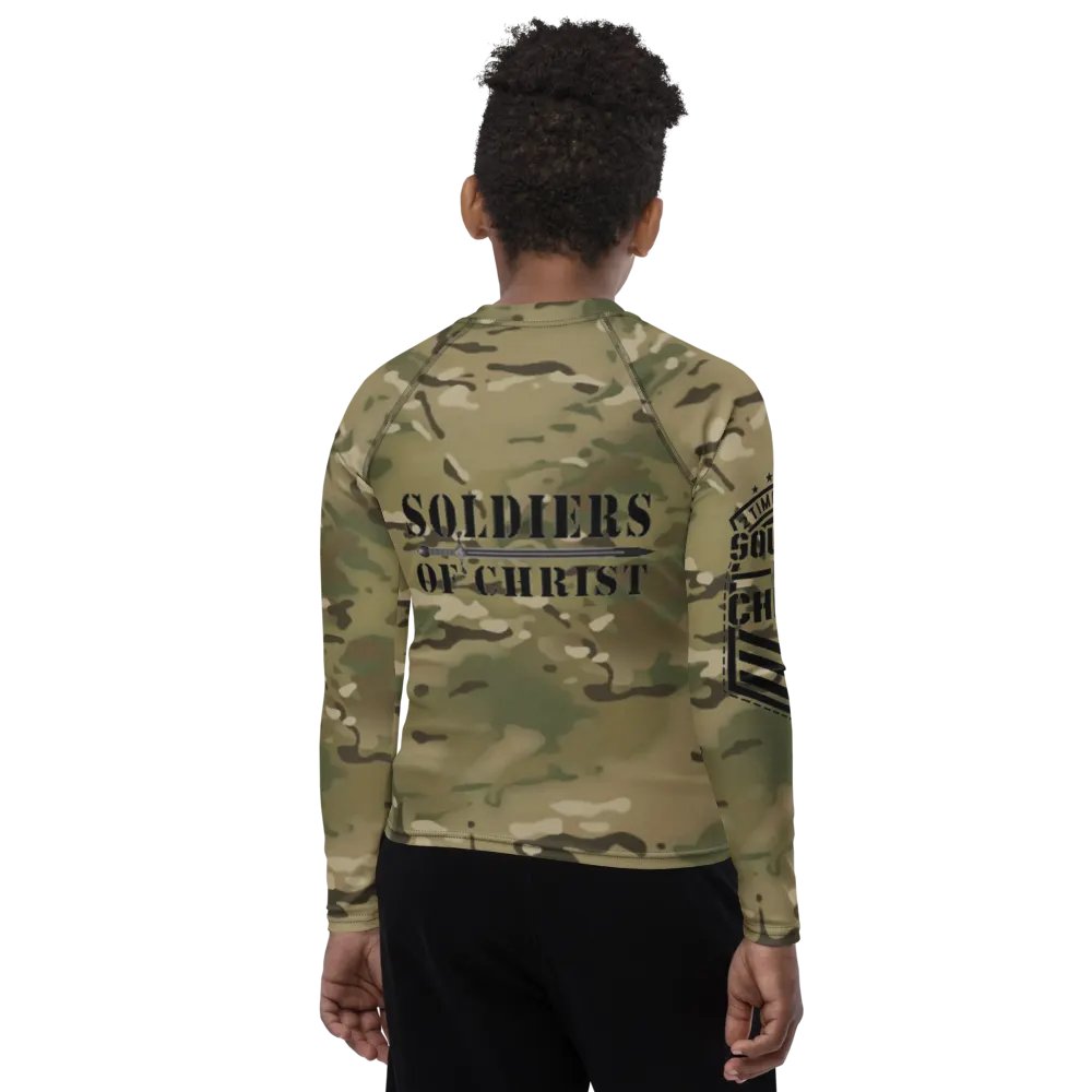 Faithful Camo: Youth Rash Guard - Multicam product image (9)