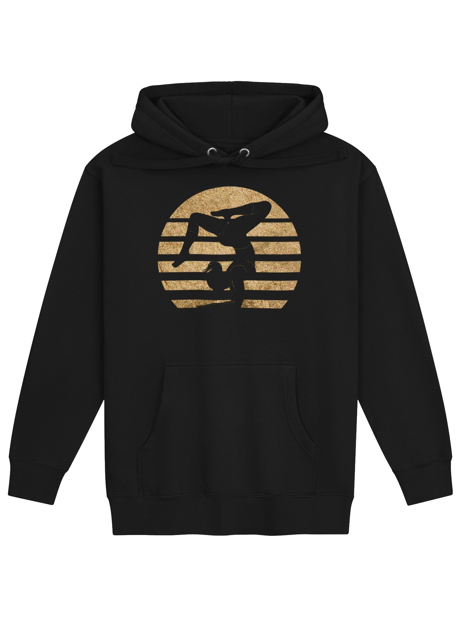 Gold Motion Silhouette Unisex Hoodie product image (1)