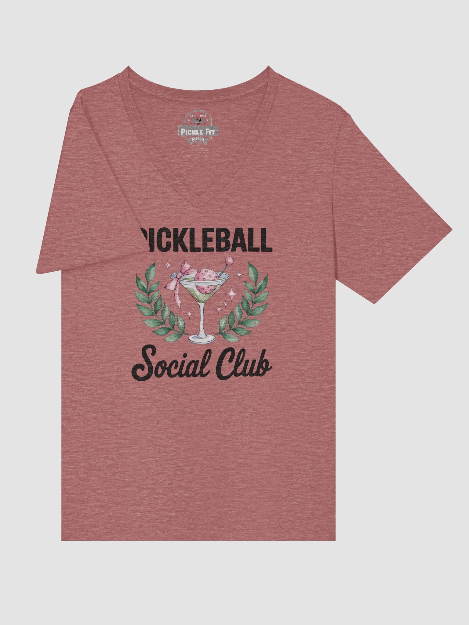 Pickle Ball Martini Women's V-Neck Tee product image (24)