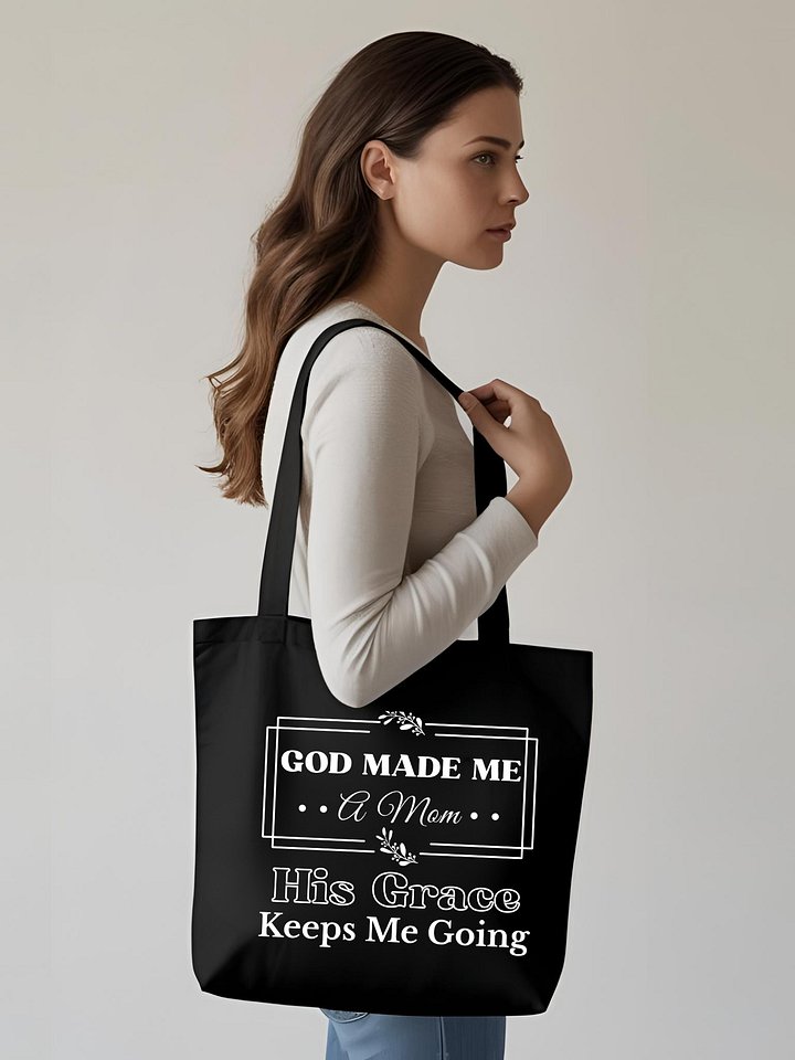 God Made Me A Mom, Eco Tote Bag product image (1)