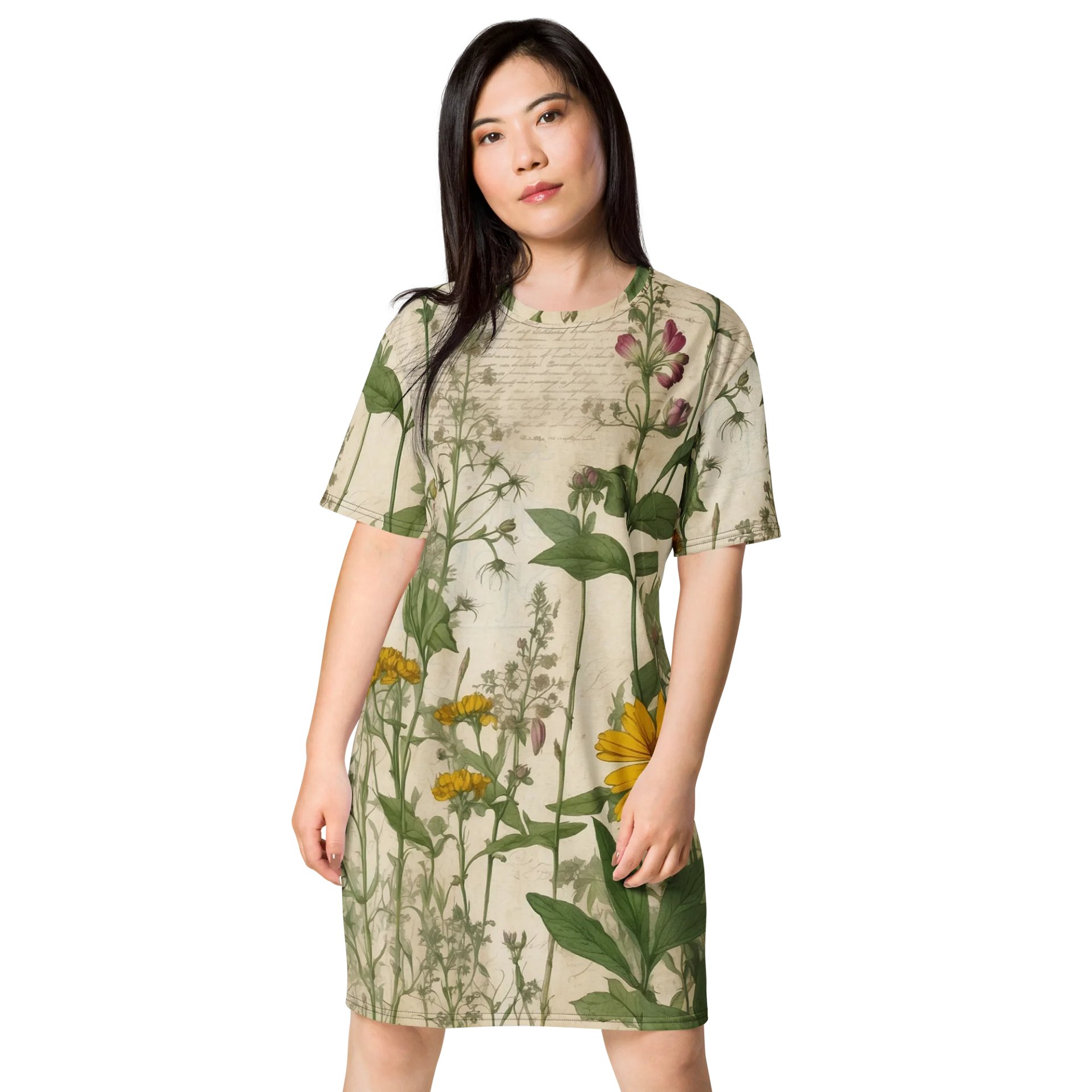 Vintage Botanical Bliss T-Shirt Dress product image (1)