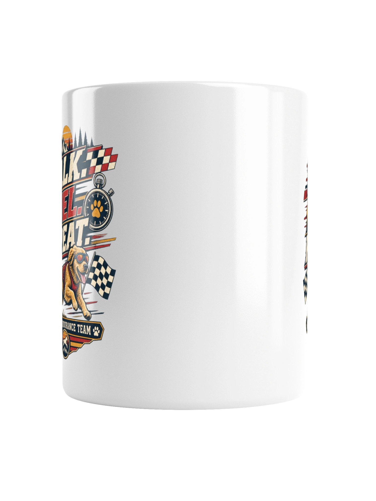 Walk Fuel Repeat Mug | Dog Dad Endurance Team Coffee Mug product image (4)