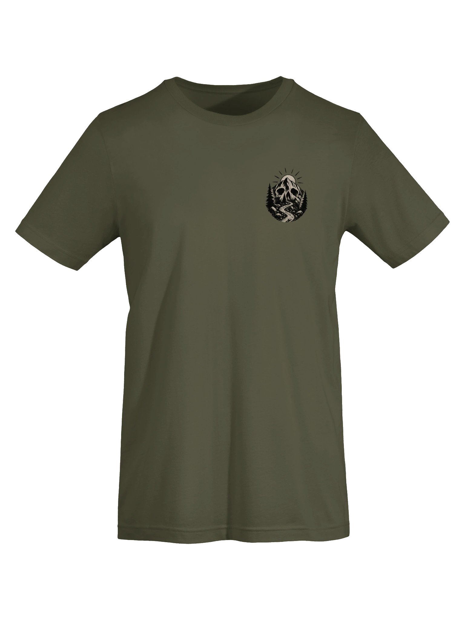Mountain Skull Back-Print Graphic Tee product image (9)