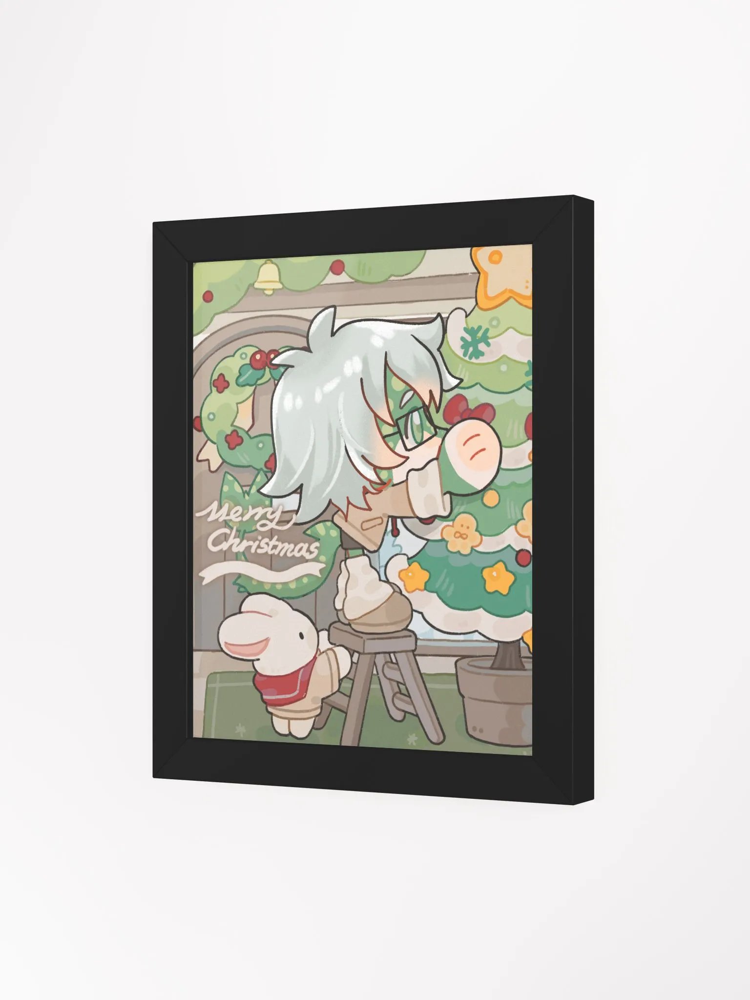 Portrait Framed "Ikari sets the Christmas Tree" product image (3)