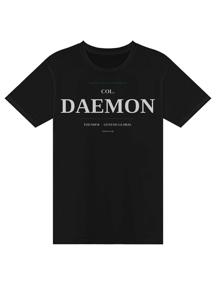 COL. DAEMON — Founder Tee (Black) product image (1)
