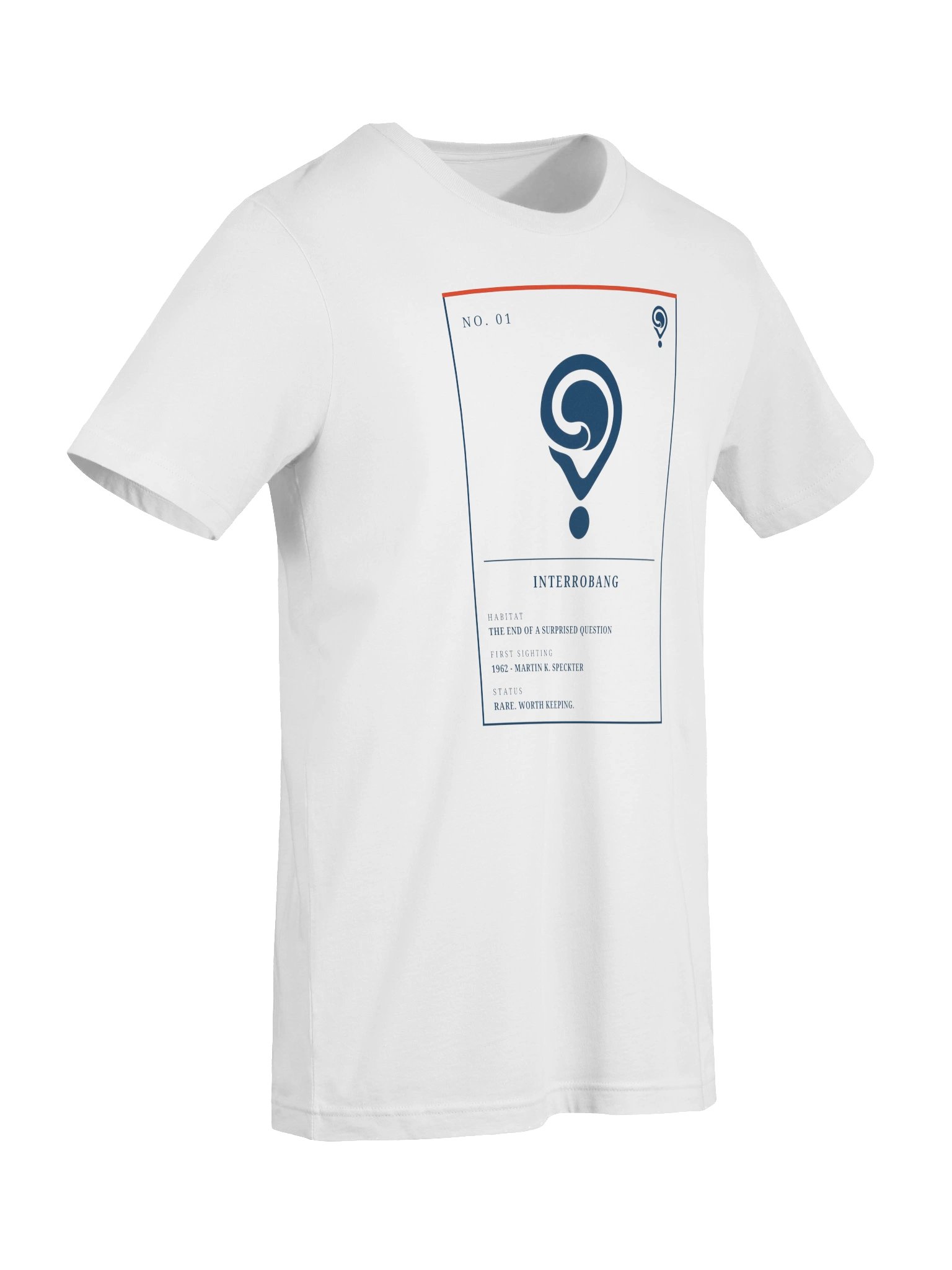 No. 01 Interrobang Tee (White) | Field Guide Specimen Series product image (7)