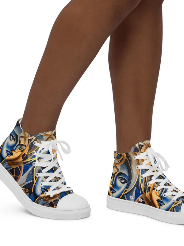 Women's Blue Sneaker Ball Ready High Tops product image (1)