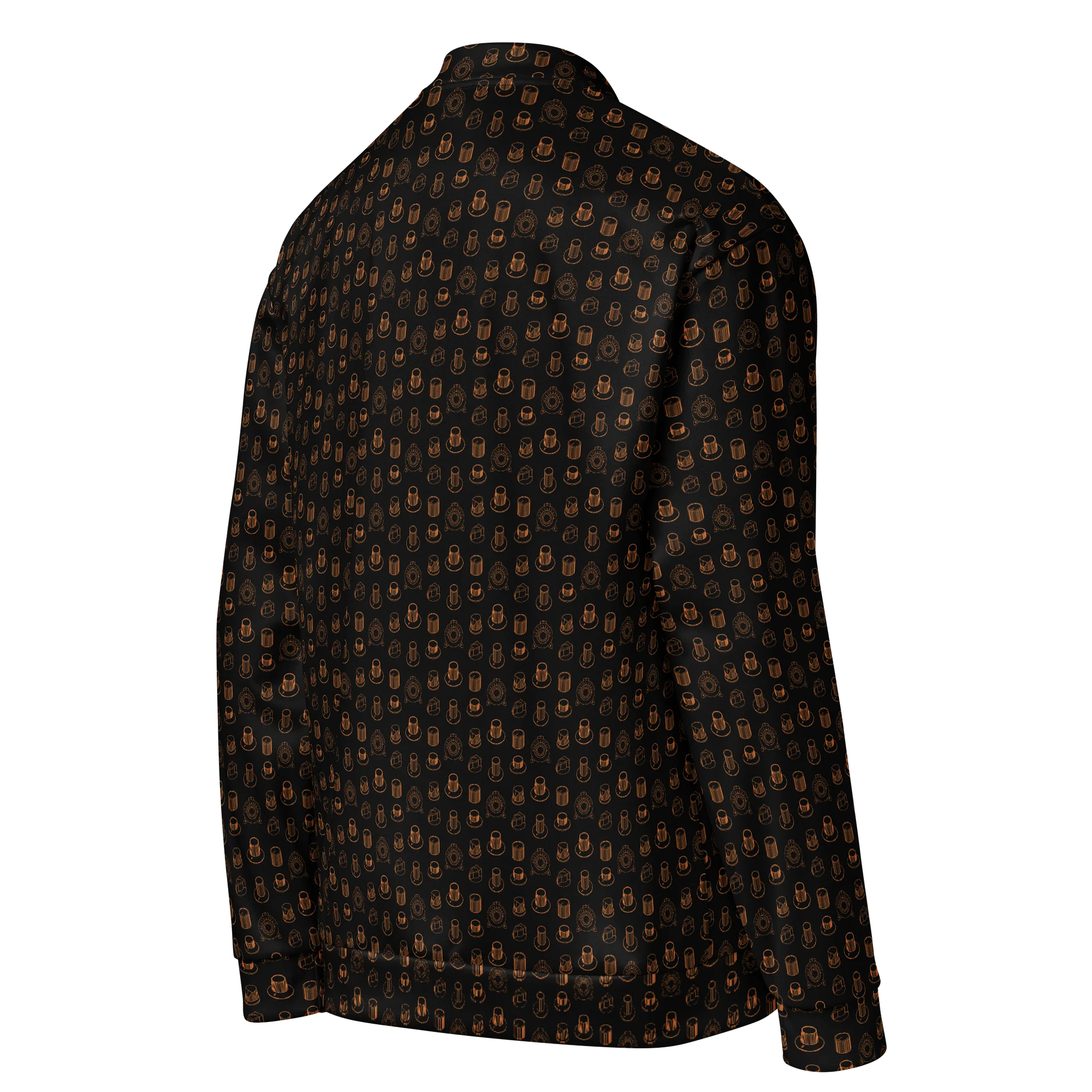 Seven Icons of Synthesis Bomber Jacket - (7 Synth Legends) AMBER product image (4)