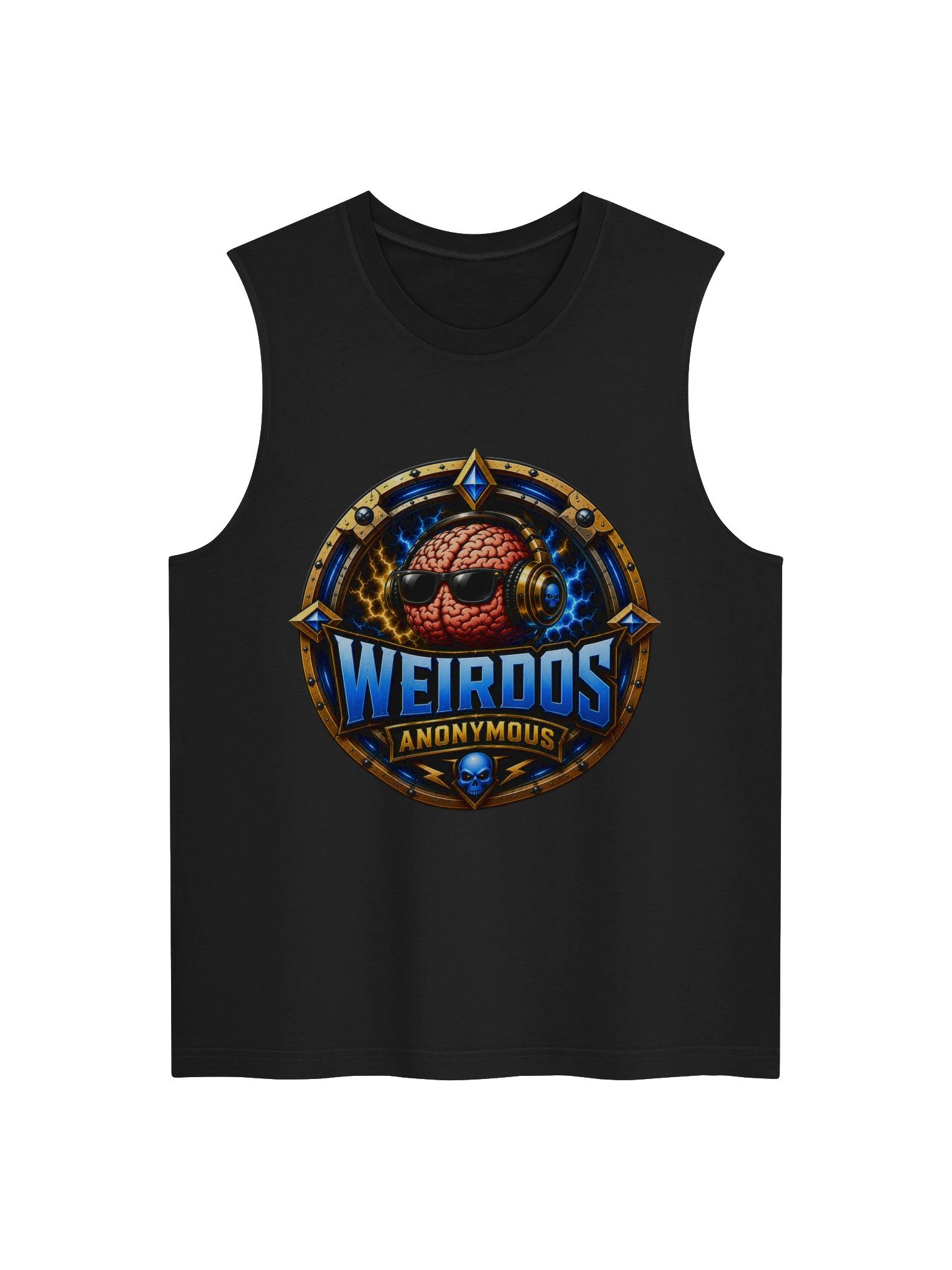 Beard__Oh Weirdos Anonymous Muscle Tank product image (1)