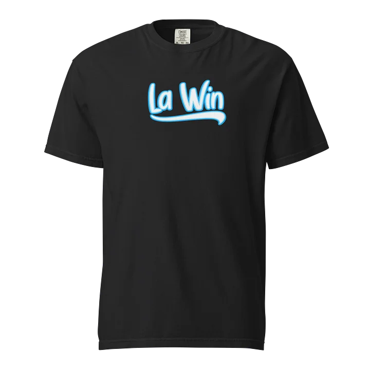 T-Shirt noir « La Win » blanc/bleu ciel product image (1)