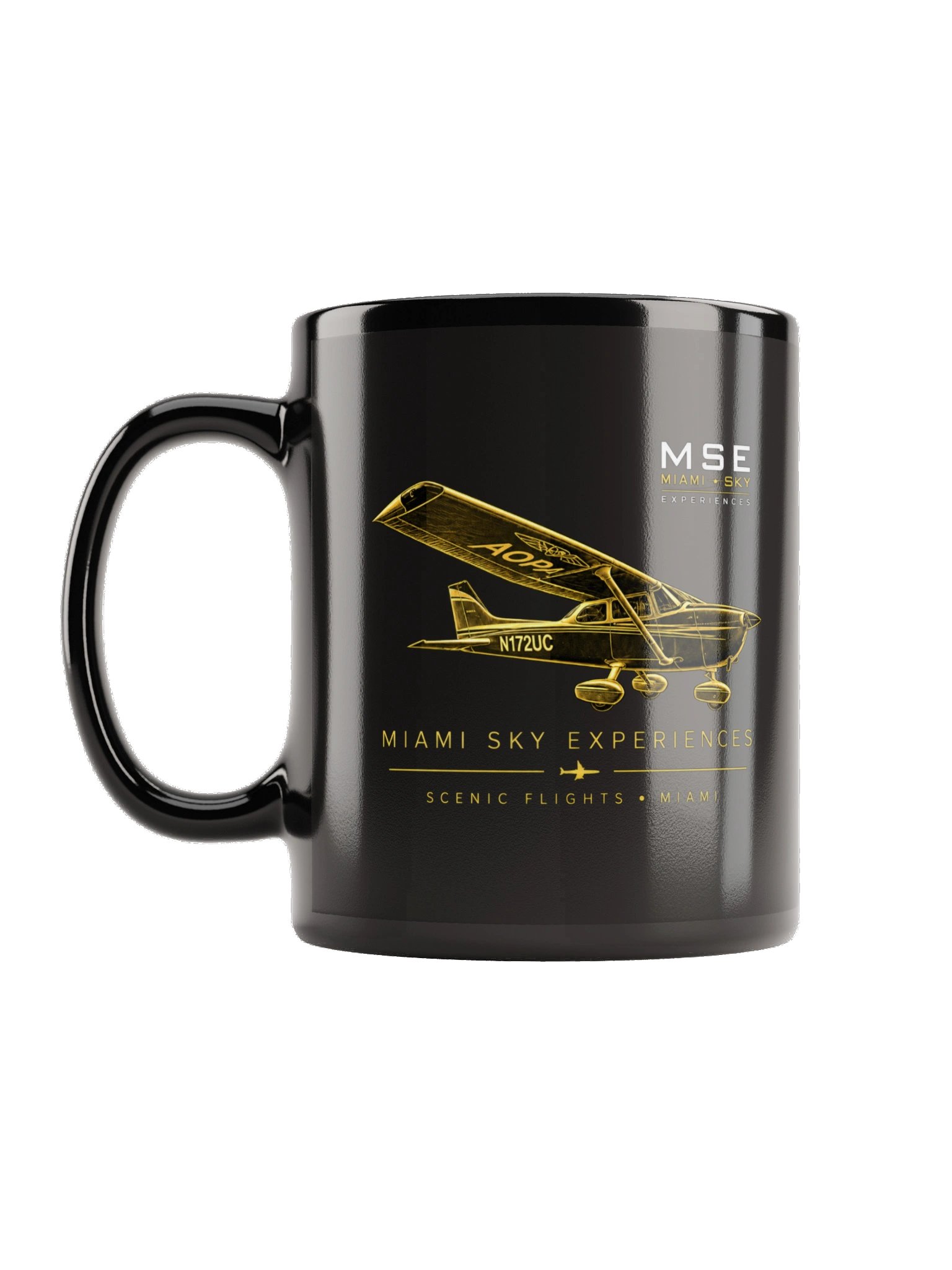 MSE N172UC Premium Black Mug — Aviation Collection product image (2)