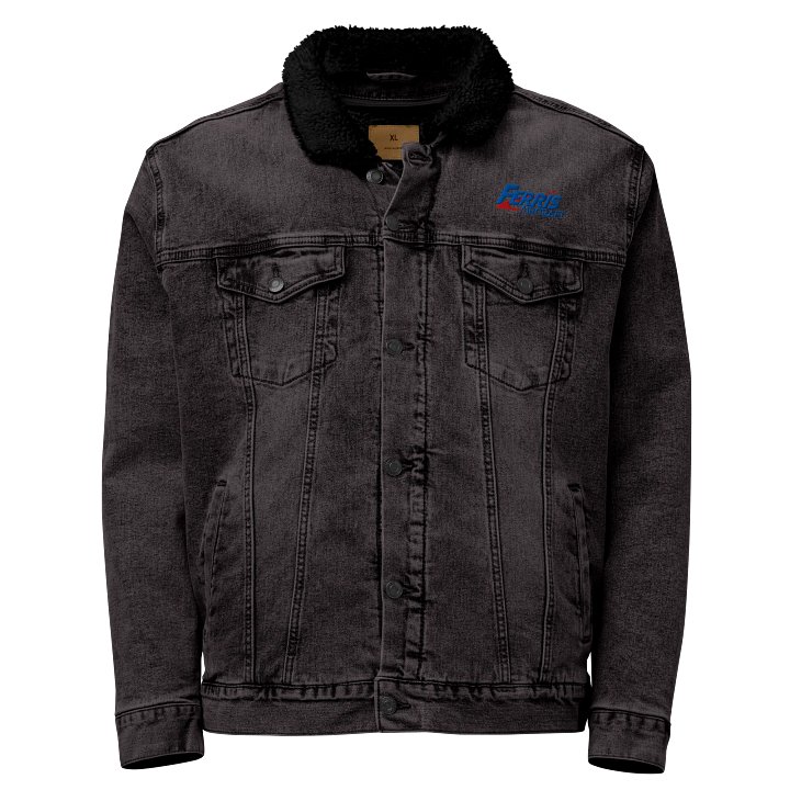 Ferris Aircraft | Unisex Sherpa Denim Jacket by Threadfast Apparel product image (1)