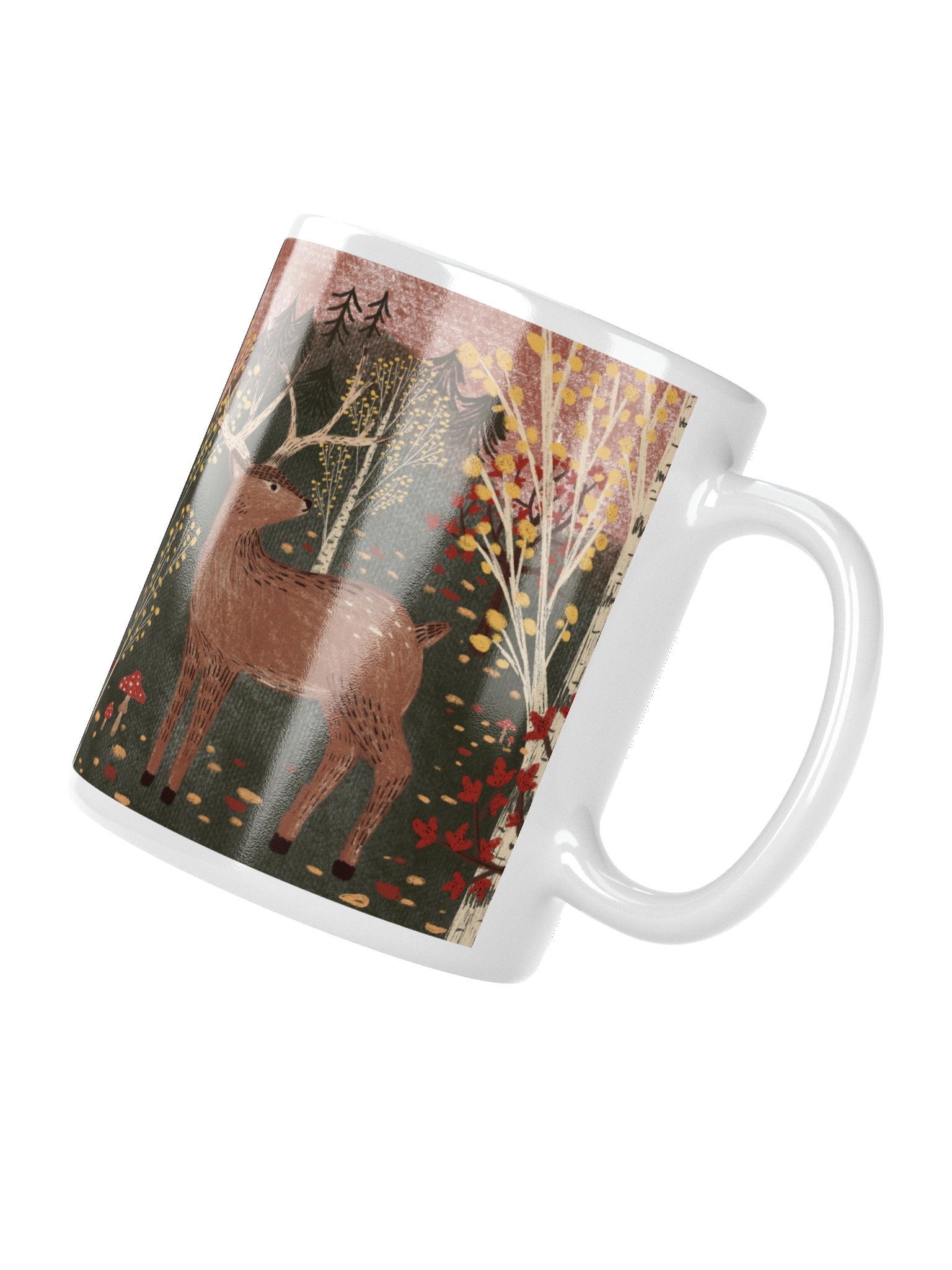 the forest deer mug product image (3)