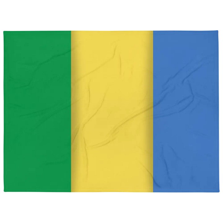 Green Yellow Blue Flag Colored Throw Blanket product image (1)