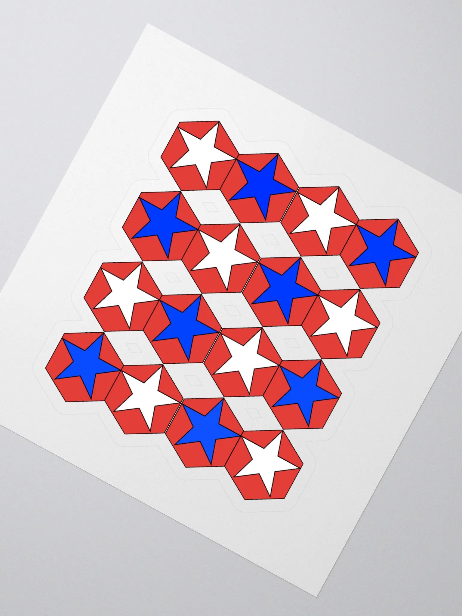 Stars Within Hexagons - Geometrical Design Sticker product image (2)