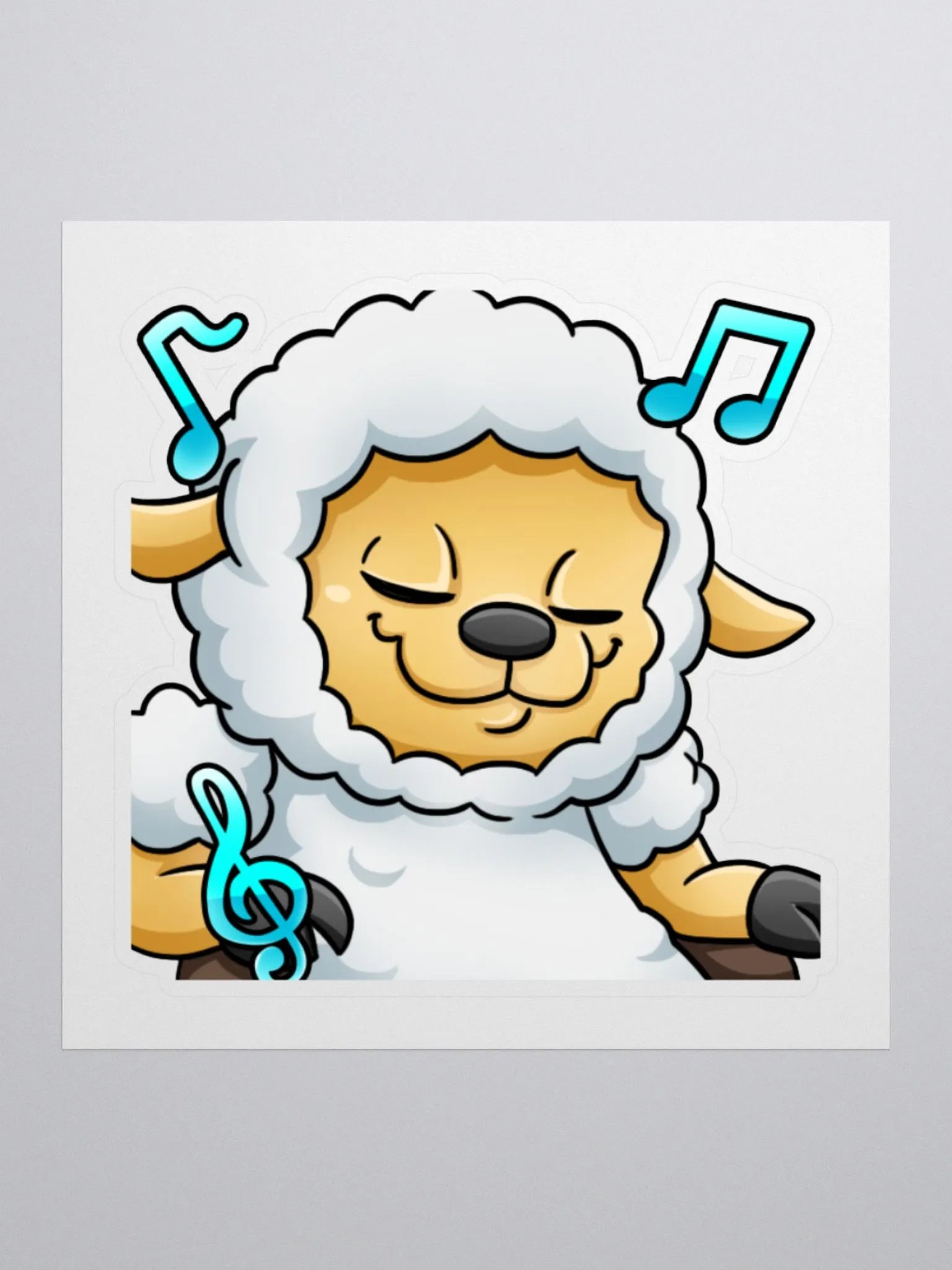 Melissa Chill Lamb Emote Sticker product image (1)