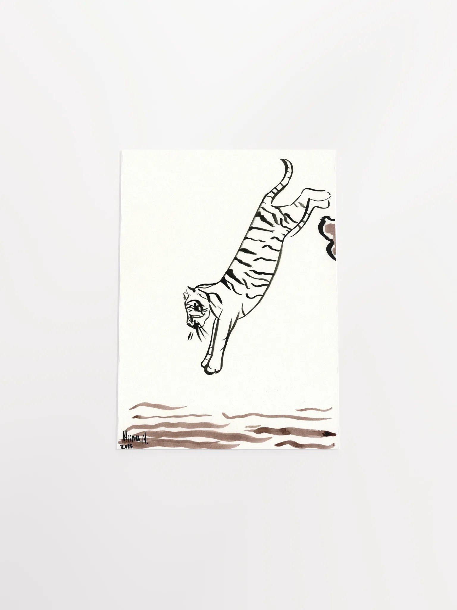Jumping Tiger Art Print product image (4)