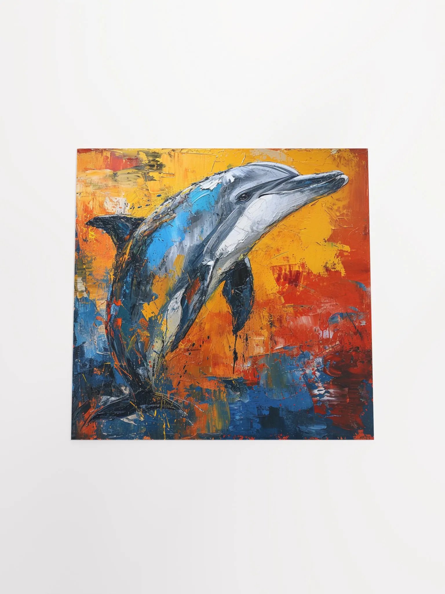 Abstract Dolphin: Neo-Expressionist Art product image (20)