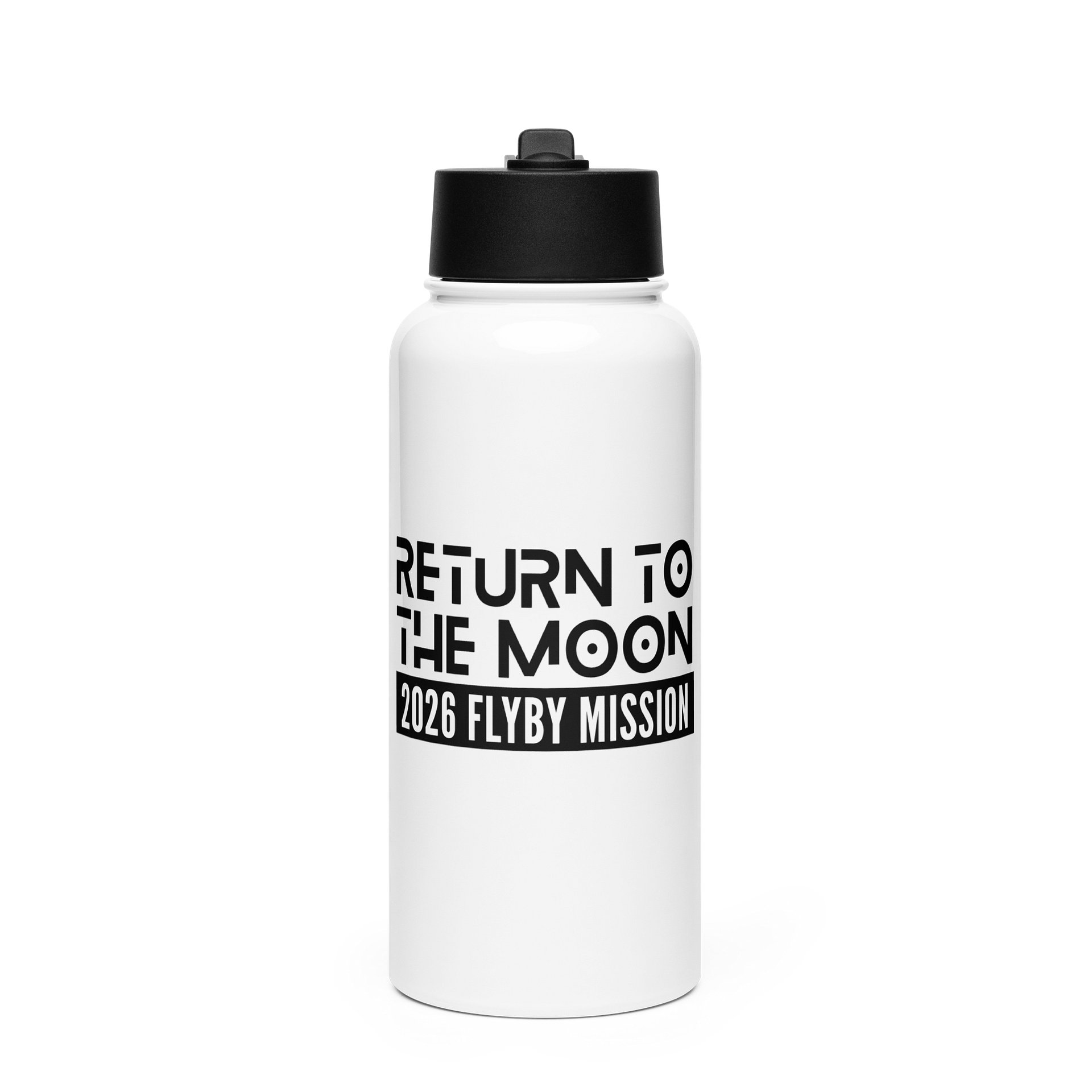 Mission to the Moon Water Bottle April 1 2026, USA Astronaut Stainless Steel Bottle 32oz product image (1)