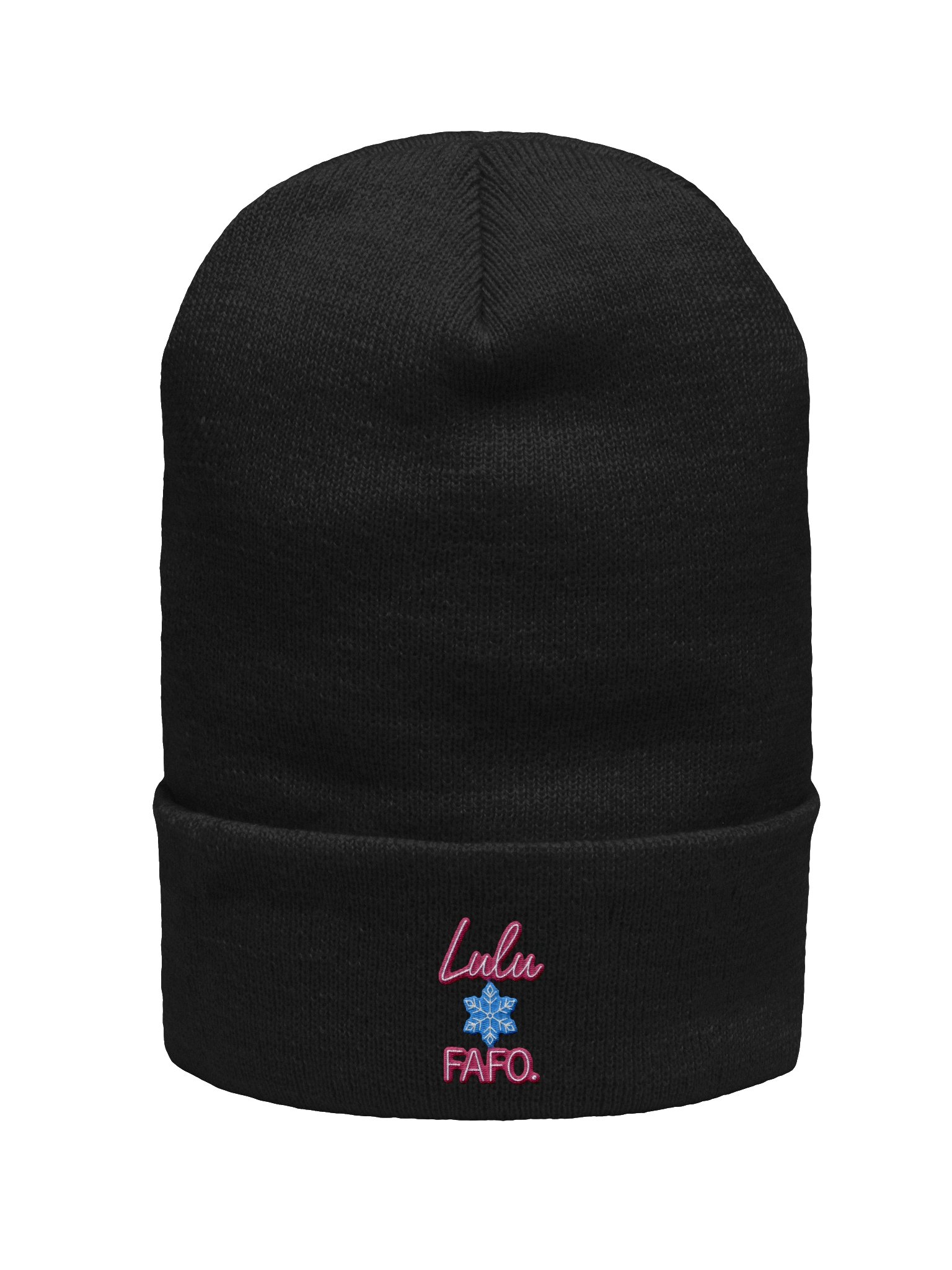 Lulu FAFO Snowflake Beanie product image (1)