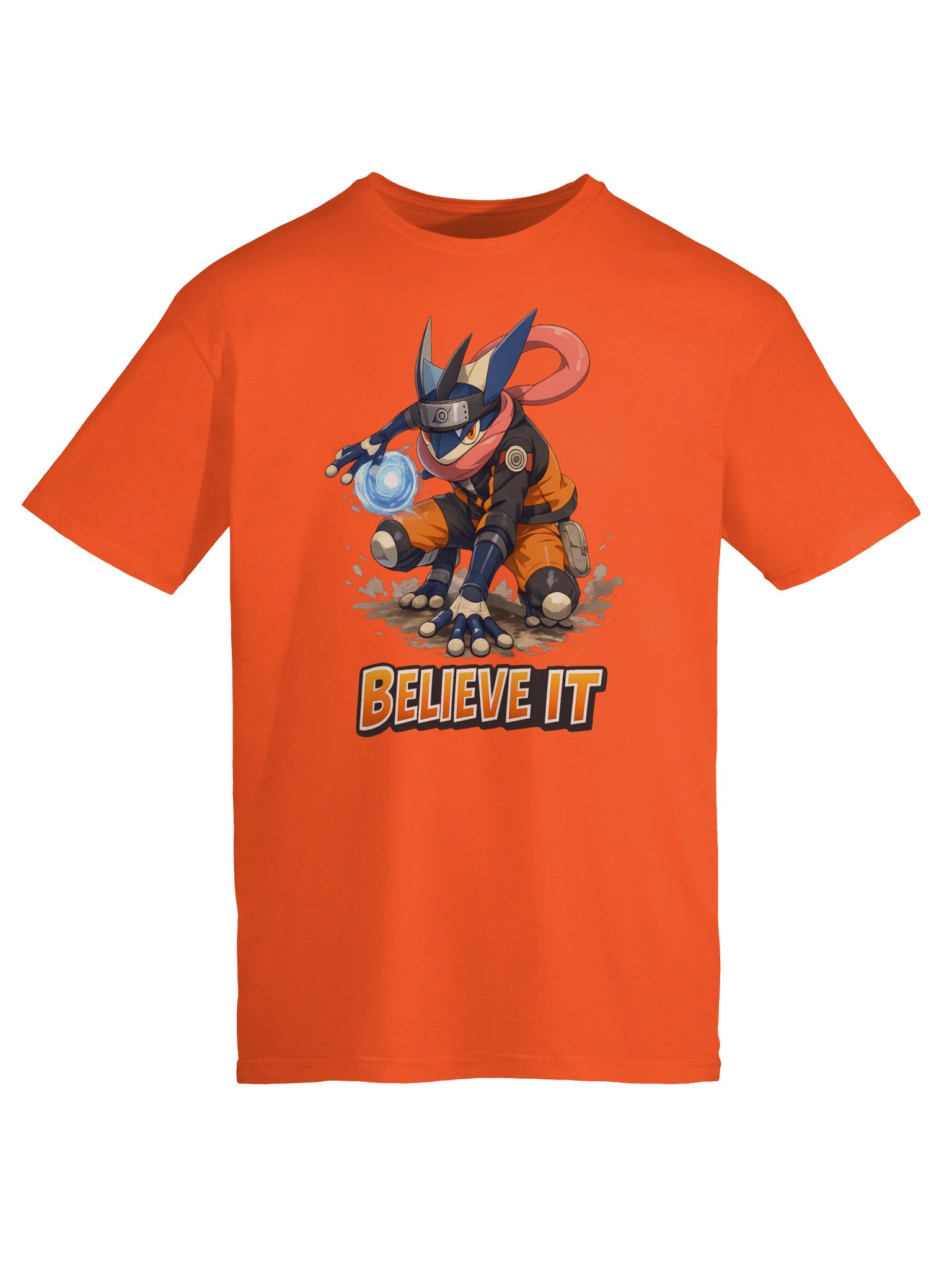 Greninja Naruto Mashup Shirt | Shinobi Frog Anime Gamer Tee | Ninja Water Warrior Fan Art T-Shirt product image (5)