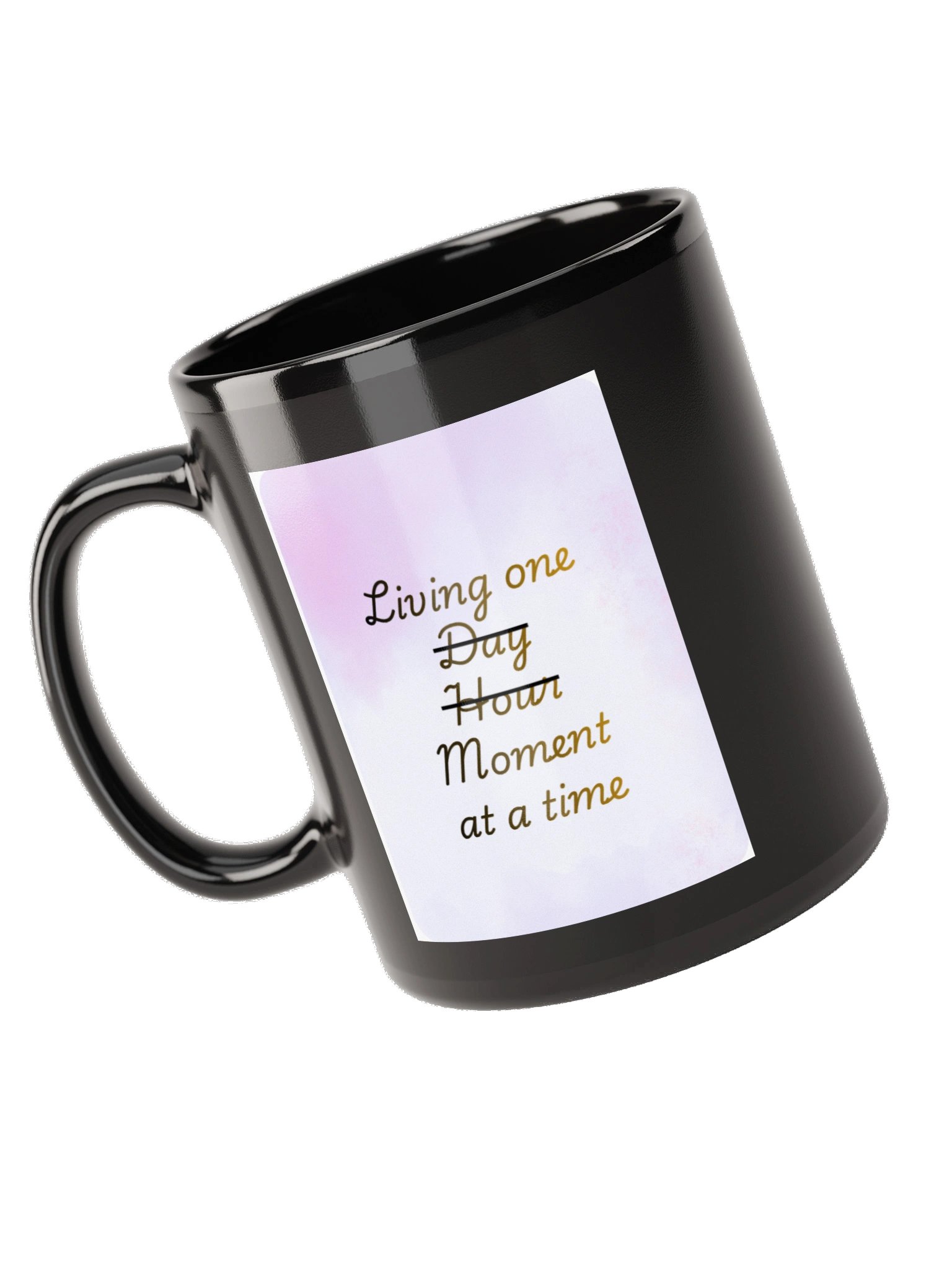 Mind Matter- Living One Moment- Black Mug product image (9)