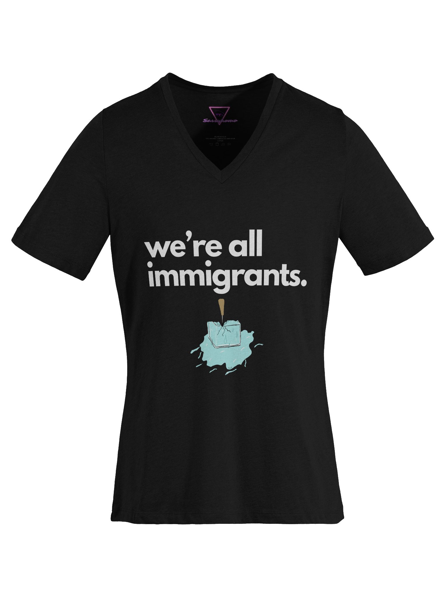 We're All Immigrants Vneck tee product image (27)